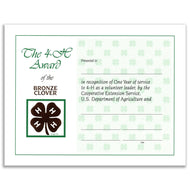 1 Year Recognition Certificate - Shop 4-H
