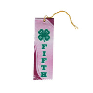 2” x 6” Pink Fifth Place Award Ribbon - Shop 4-H