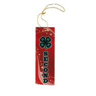 2” x 6” Second Place Red Award Ribbon - Shop 4-H