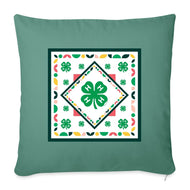 4-H Clover Tile with Border Throw Pillow Cover 18” x 18” - Shop 4-H