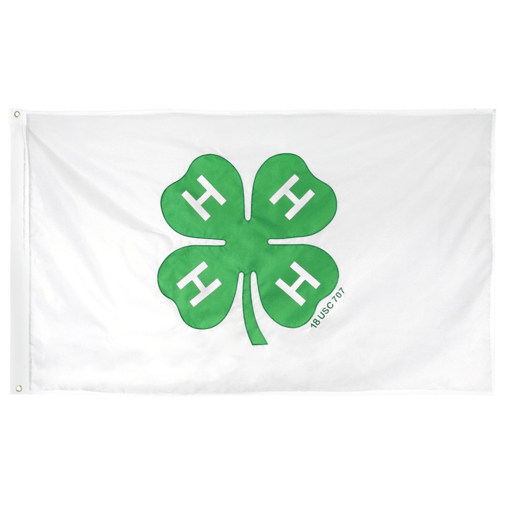 4-H Flag - 4’ x 6’ with Grommets - Shop 4-H