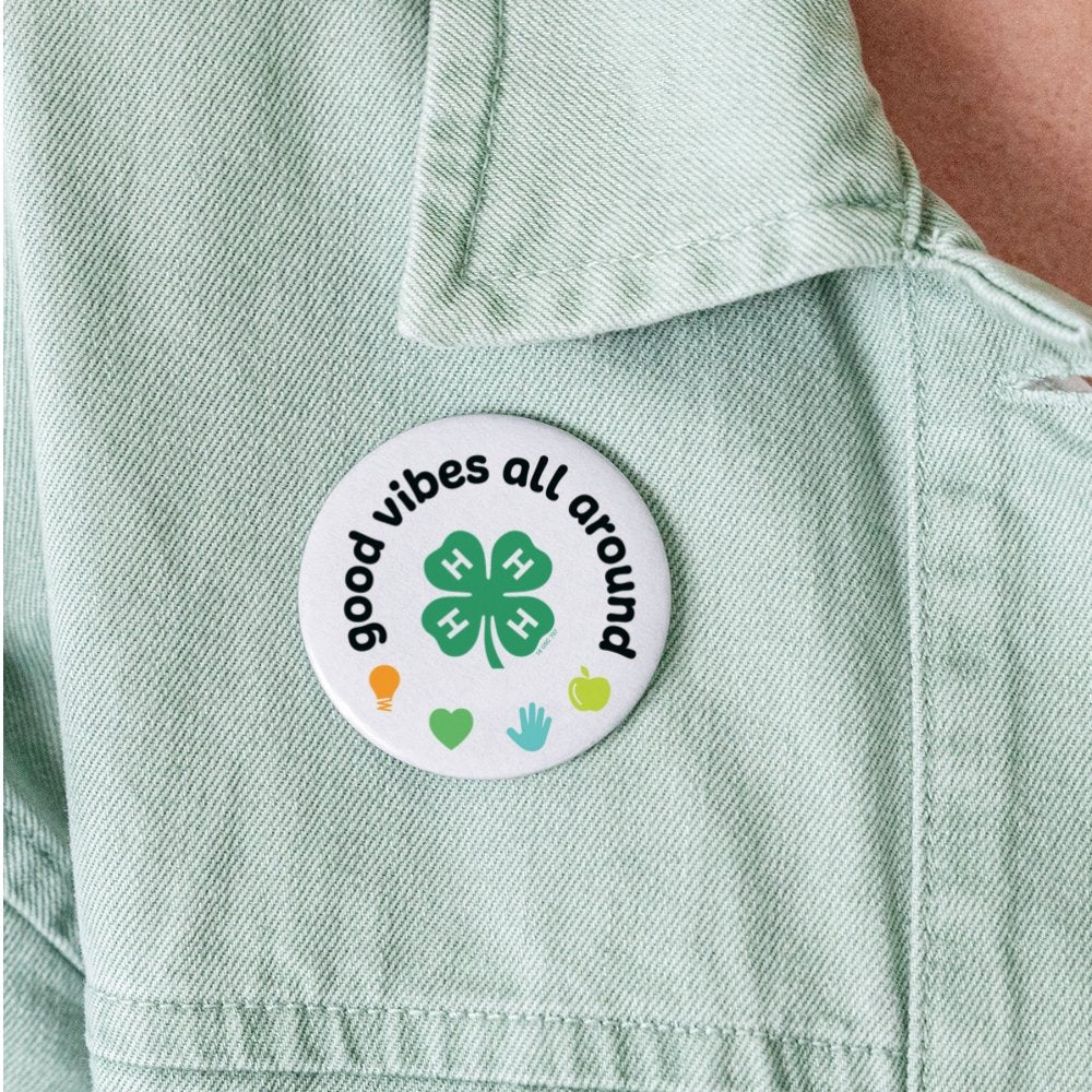 4-H Good Vibes Large Button - Shop 4-H