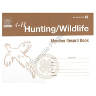 4-H Hunting/Wildlife Member Record Book - Shop 4-H