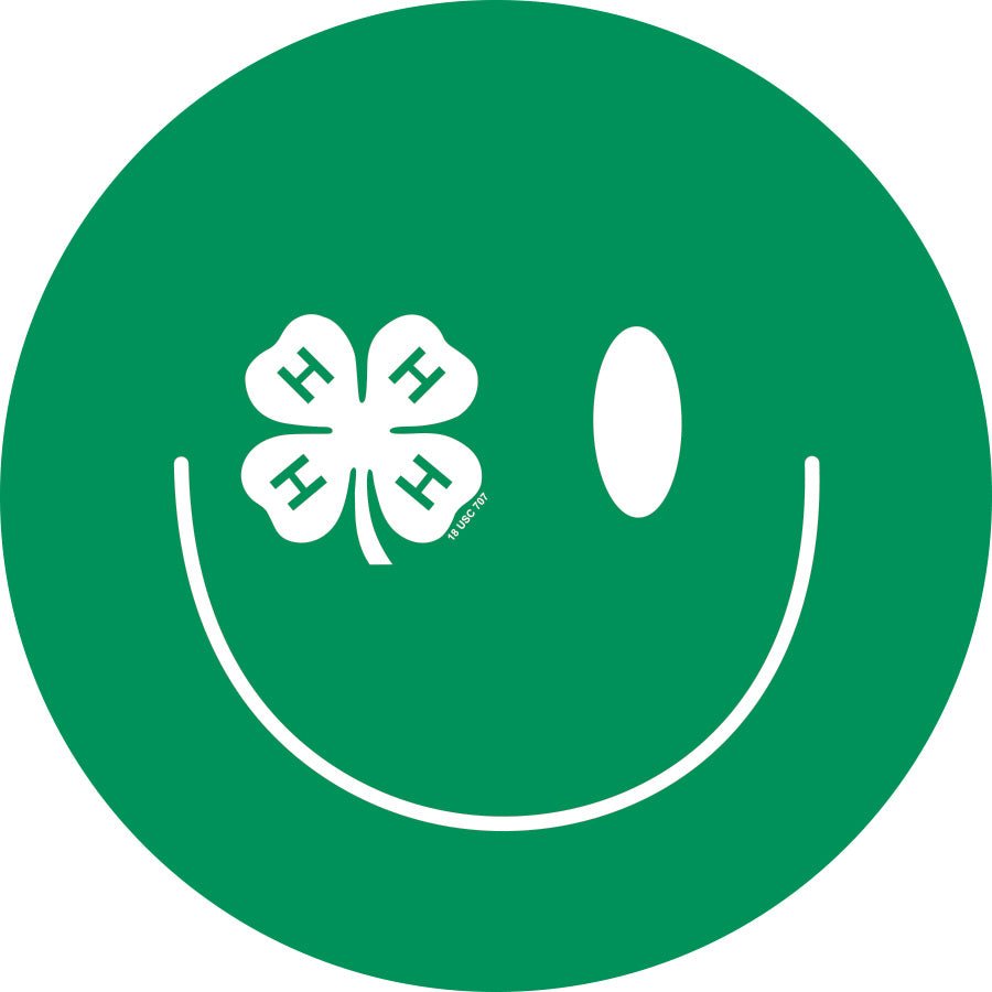 4-H Large Smiley Sticker - Shop 4-H