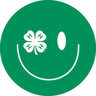 4-H Large Smiley Sticker - Shop 4-H