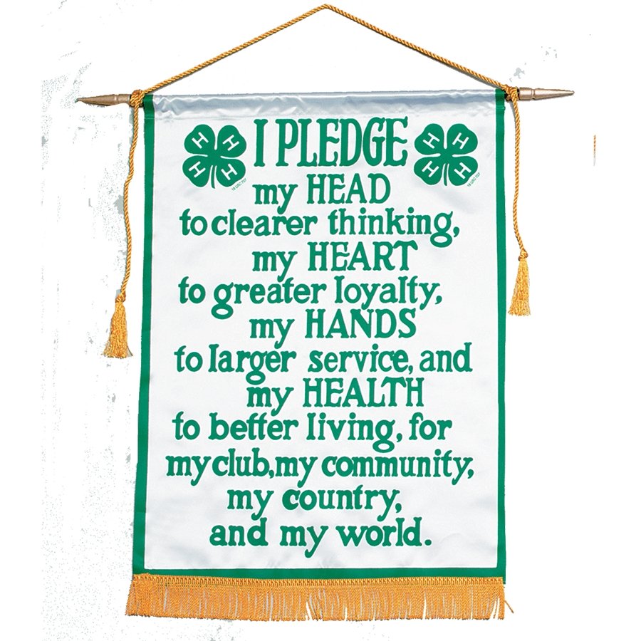 4-H Pledge Banner - Shop 4-H