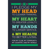 4-H Pledge Print - Dark Background - Shop 4-H