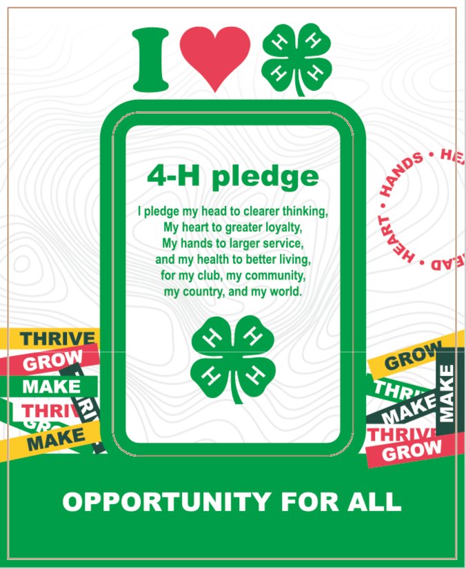 4-H Rectangle Punchout Picture Frame Magnet - Shop 4-H