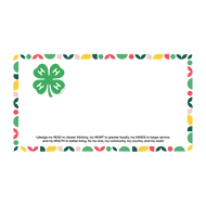4-H Stall Plate with Colorful Border - Shop 4-H