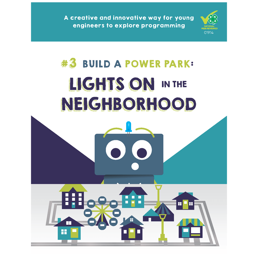 Build a Power Park Book 3: Lights on in the Neighborhood - Shop 4-H