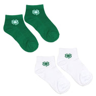 Clover Emblem Ankle Running Socks - Shop 4-H