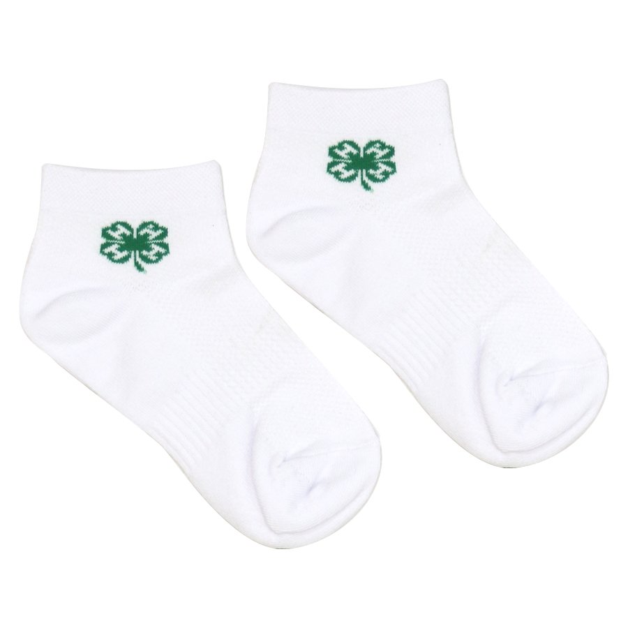 Clover Emblem Ankle Running Socks - Shop 4-H