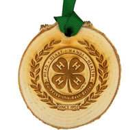 Clover Wreath Birch Ornament - Shop 4-H