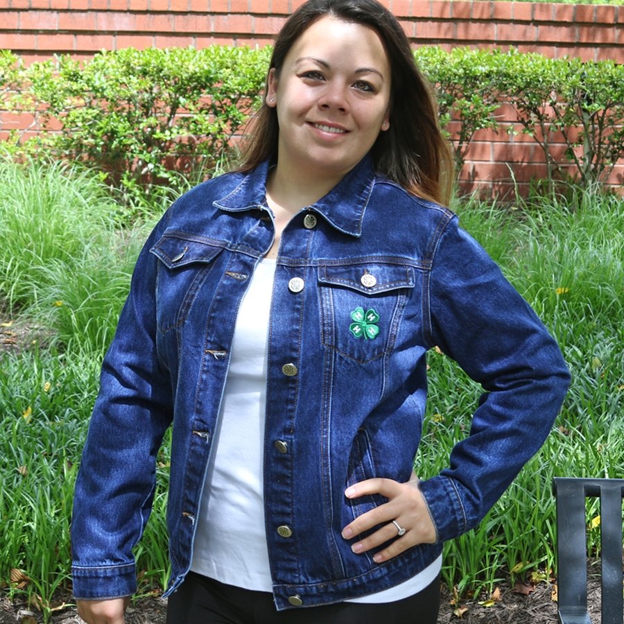 Denim Jacket W/ Embroidered Clover Logo - Shop 4-H