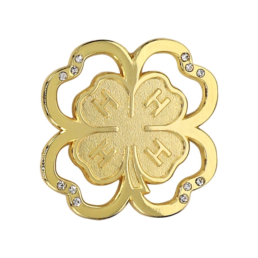 Embellished Clover Brooch - Shop 4-H