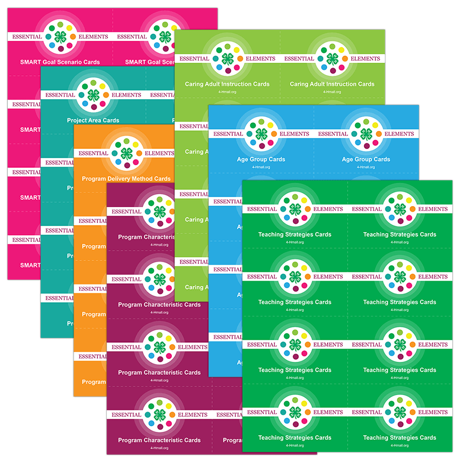 Essential Elements of 4-H Youth Development Training Cards - Shop 4-H