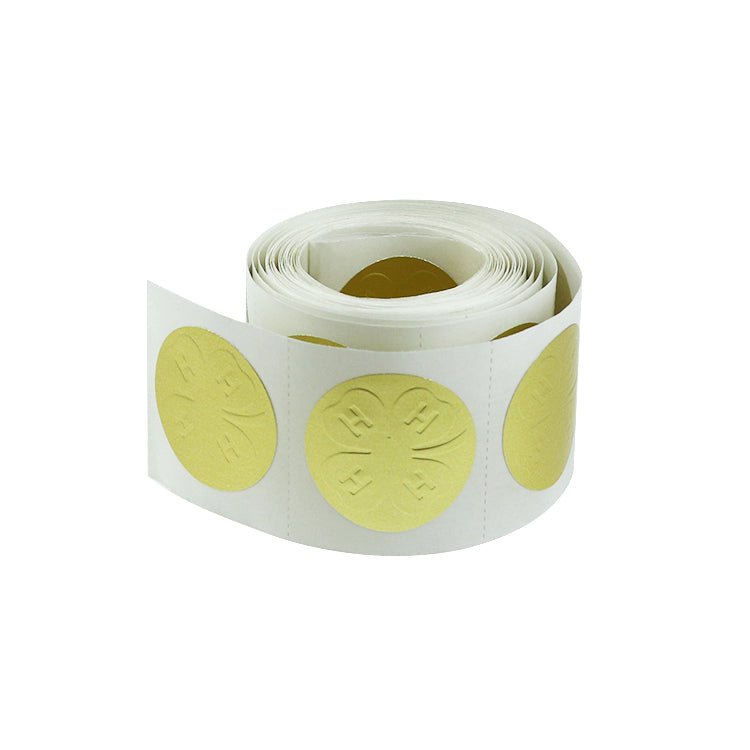 Gold Emblem Stickers (100 per roll) - Shop 4-H