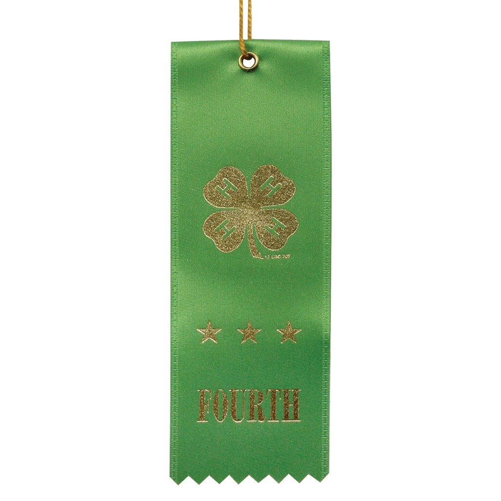 Green Fourth Place Ribbon - Shop 4-H