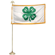 Mounted 4' x 6' 4-H Flag - Shop 4-H