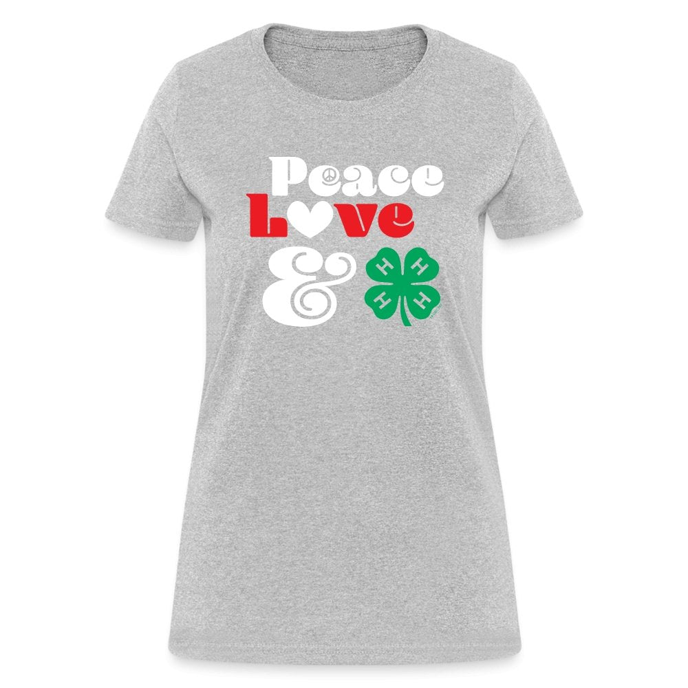 Peace Love and Clover Women's T-Shirt - Shop 4-H