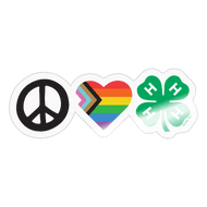 Peace, Love, Clover Sticker - Shop 4-H