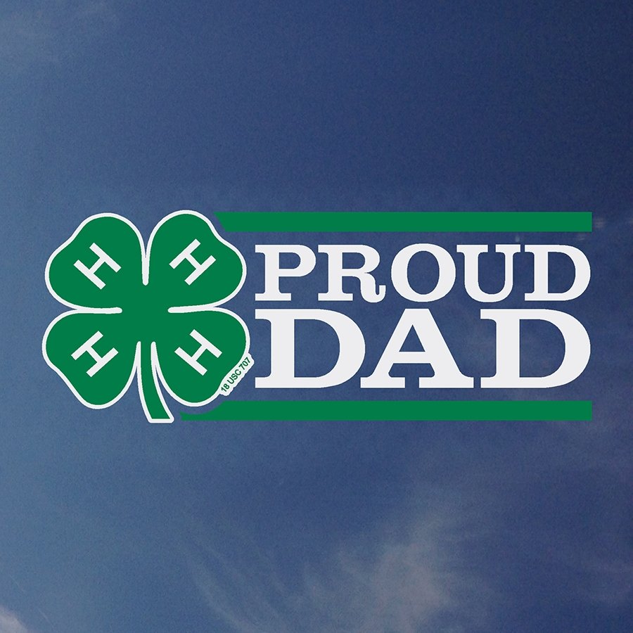 Proud 4-H Dad Decal - Shop 4-H