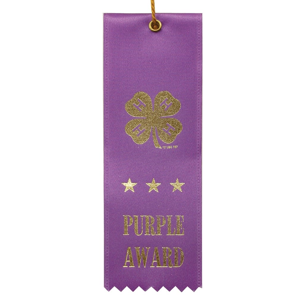 Purple Award Ribbon - Shop 4-H
