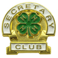 Secretary Club Pin - Shop 4-H