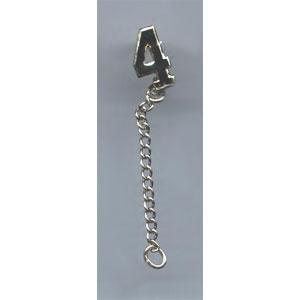 Silver Numeral Guard, #4 - Shop 4-H