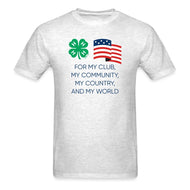 Unisex 4-H Flag Light Colors T-Shirt - Shop 4-H